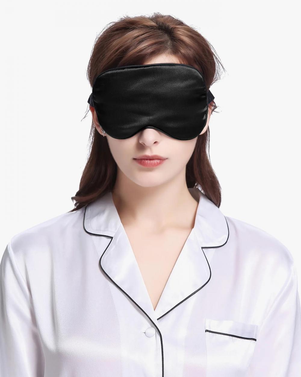 19MM Silk Sleep Eye Mask Luxury 100% Mulberry Anti-Aging Skin Care Multi Colors Ultra Soft Light & Comfy Travel Bag