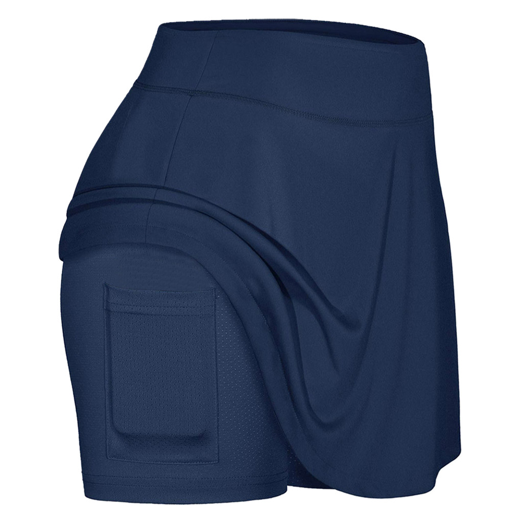 @40 Sports Yoga Shorts For Women's Tennis Skirts Run Yoga Inner Shorts Elastic Sports Golf Pockets Skorts Mallas Cortas Mujer