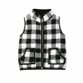 2019 Brand Kids Baby Girls Winter Vest Hoodies Waistcoat Coat Jacket Gilet Outwear Plaid Zipper Sleeveless Coat