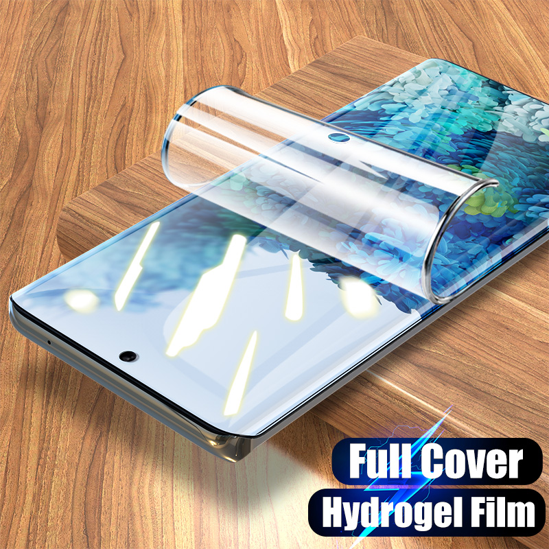 2Pcs Hydrogel Film Screen Protector For Samsung Galaxy S10 S20 S8 S9 Plus S7 Edge Note 8 9 10 20 Ultra A51 A40 A50 A71 Not Glass