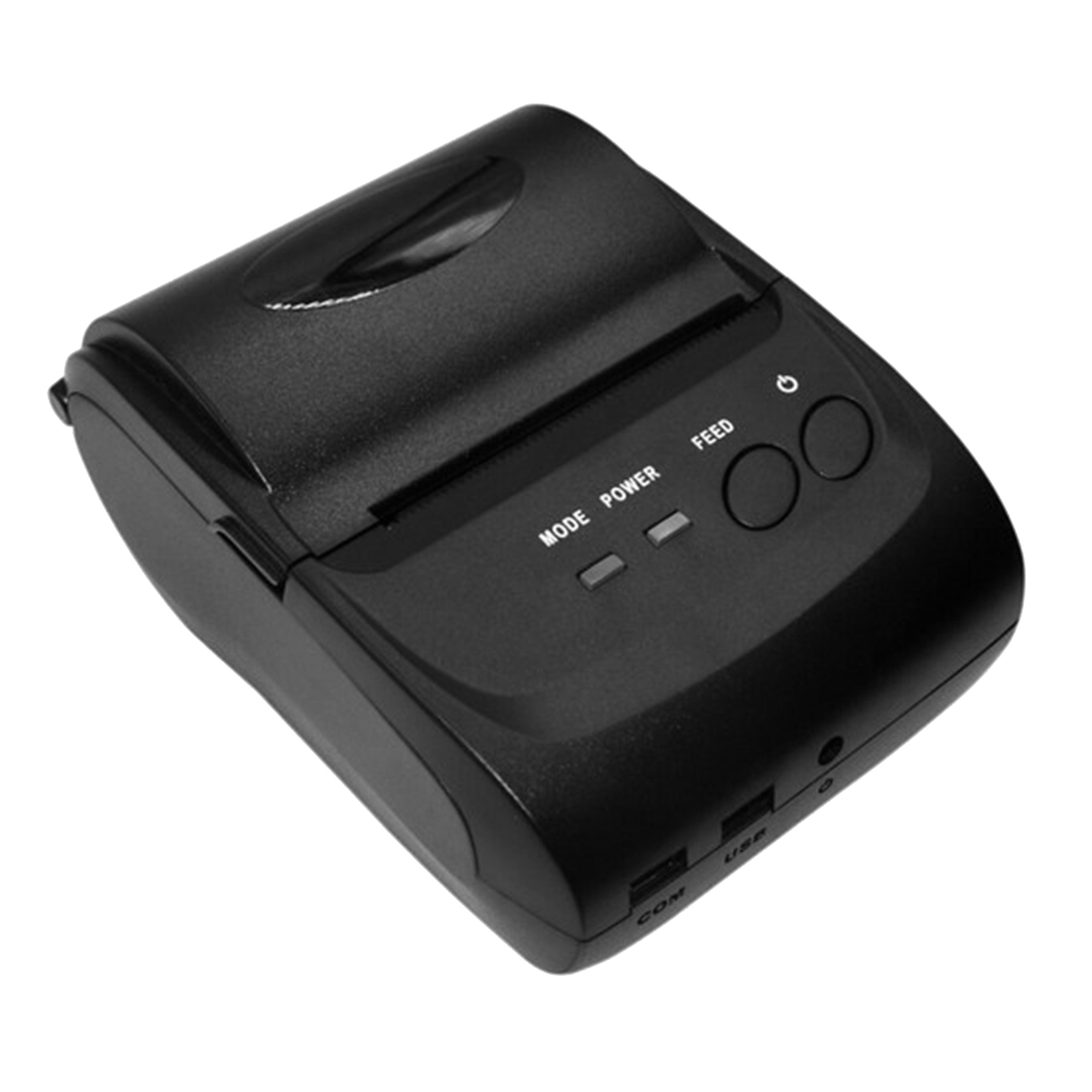 Small Pocket Wireless Bluetooth Printer Portable USB Thermal Printer US Plug