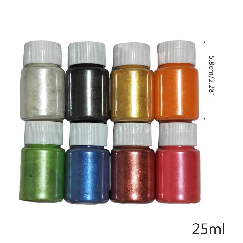 1 Set Pearlescent Mica Powder Epoxy Resin Dye Pearl Pigment DIY Jewelry Crafts Soap Making Accessories