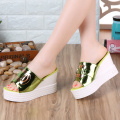 2018 Summer New style Arrived Sexy Platform Wedges Sandals Women Fashion High Heels Female Slippers a634