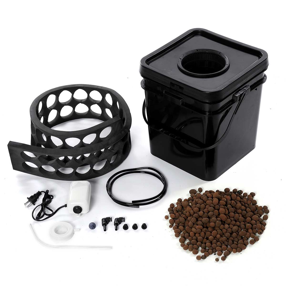 15L Soilless Cultivation Plant Site Hydroponic Systems Nursery Pot Soilless cultivation plant seedling Grow Kit w/Power Air Pump