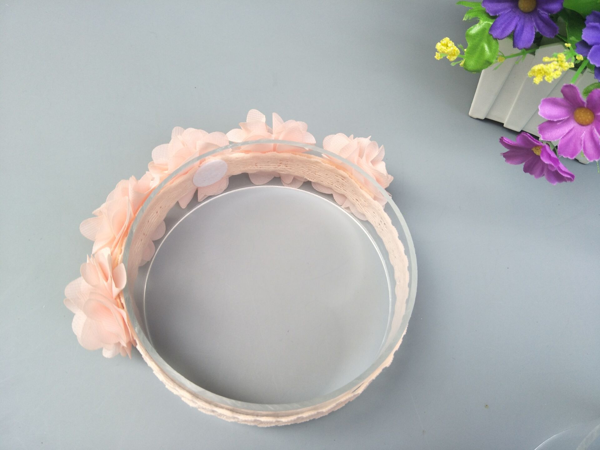 2019 New Lace Flower Kids Baby Girl Toddler Headband Hair Band Headwear Accessories Lace Flower Headband Baby Photo Props