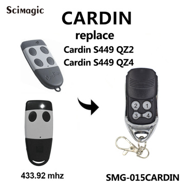 Cardin S449 QZ2 QZ4 replacement remote control Cardin S449 remote control transmitter 433.92MHz rolling code