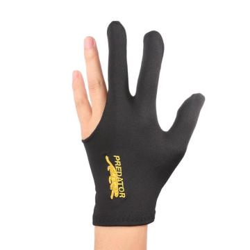 Snooker Glove Lycra Fabrics Embroidery Left Hand Open Three Finger Snooker Billiard Cue Glove Pool Fitness Accessories