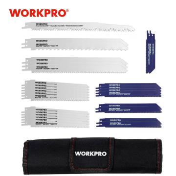 WORKPRO 32PC Saw Blades for Wood Metal Cutting Saw Blades Reciprocating Saw Blade Set Power Tool Accessories