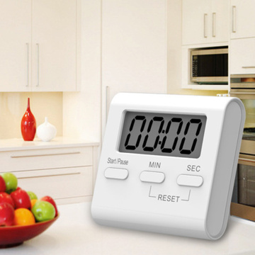 1pcs White LCD Digital Screen Kitchen Cooking Timer Count Down Up Clock Loud Alarm Hour Meter Kitchen Timers Tools