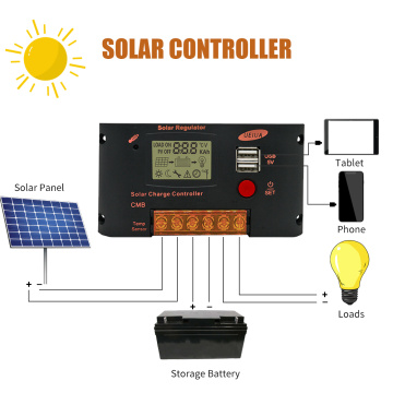 Auto Solar Charge controller 12V 24V 10A 20A MPPT Solar Charge Controller Solar Panel Battery Regulator Dual USB LCD Display