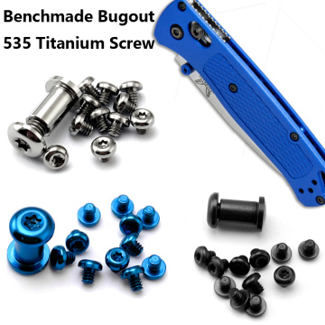 Bugout 535 Knife Titanium screw For Benchmade Bugout Knife DIY Knife Handle Material Screw
