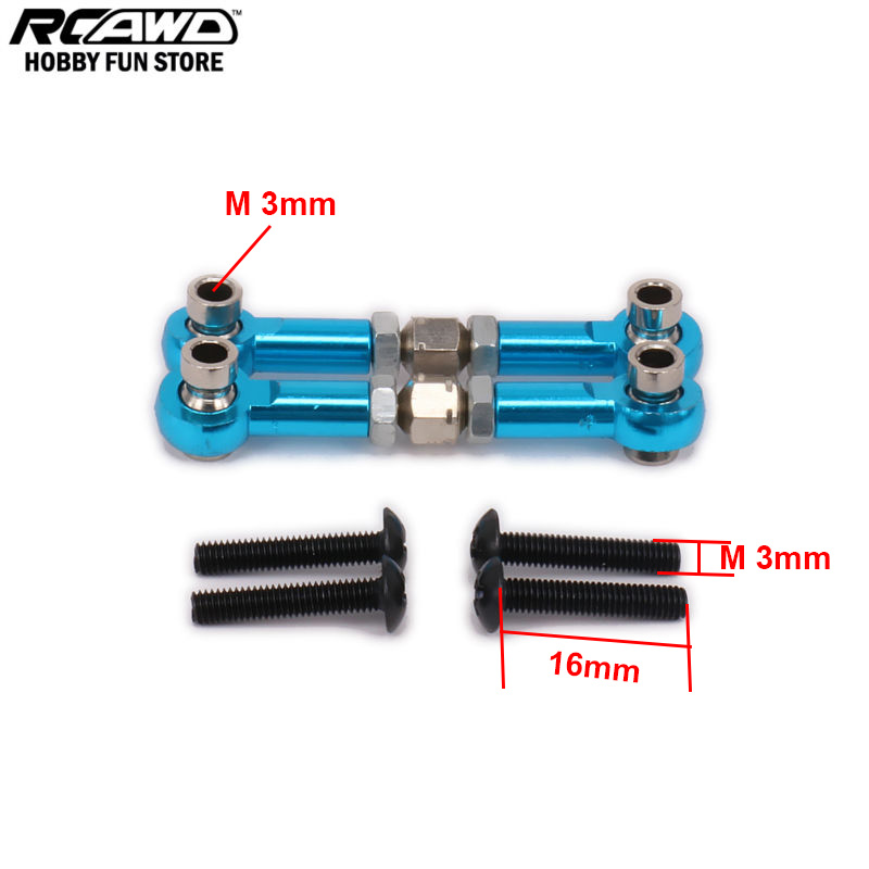 Alloy Tie-Rod Tie-Rods Turnbuckle Arm&Steering For Rc Hobby Car 1/10 HPI RS4 Aluminum 6061-T6 113696 Hopup Parts Tie Rod