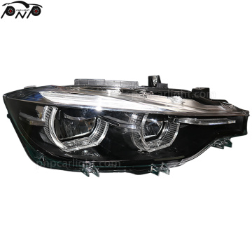 Black LED headlights for BMW 3' F30 F31 F35 LCI