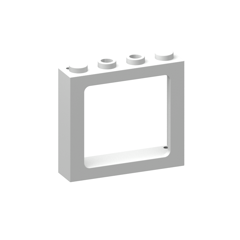 Window 1 x 4 x 3 Train with Shutter Holes and Solid Studs on Ends MOC DIY building block accessories parts 6556 10pcs