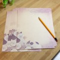 10pcs New Flower Letter Pad Envelope Letter Paper School Stationery Vintage Office Message Writing Love Paper Letter Set Women's