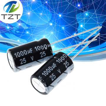 10PCS Higt quality 25V1000UF 10*17mm 1000UF 25V 17*10 Electrolytic capacitor