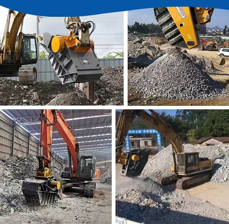 excavator rock crusher 4