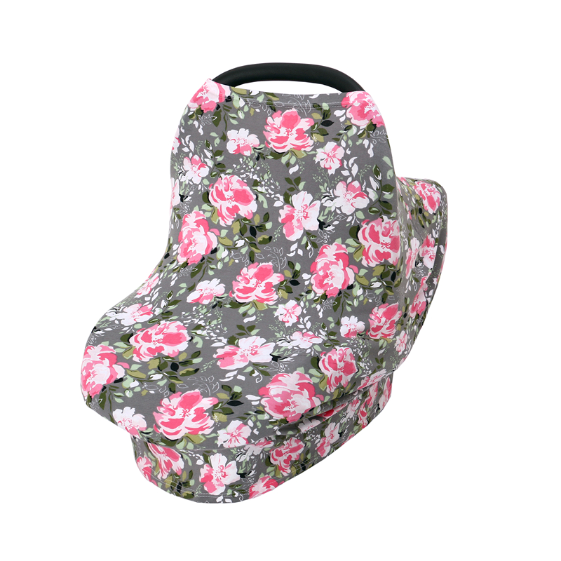 Multifunction Stretchy Baby Car Seat Cover Nursing Cover Breastfeeding Privacy Cover Newborn Stroller Cover Baby Carseat Cover