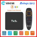 Vontar TX9S Amlogic S912 Smart TV Box Android Octa Core Set Top Box 2.4G Wifi 4K Media Player 2G/8G TVBOX Youtube Google