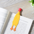 Creative Yellow Chicken 3D Stereo Bookmark Cute Cartoon Animal Marker Kawaii Bookmark of Pages Kids Gifts School Stationery