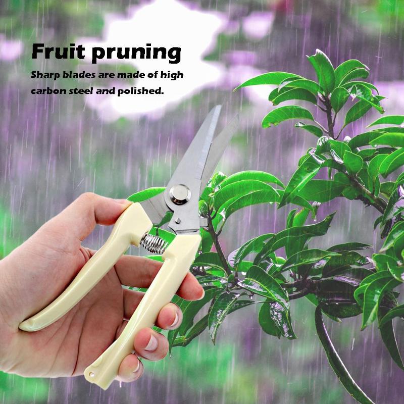 Gardening Hardware Tools Pruning Shear Spring Grafting Blossoming Scissors Multifunctional Carbon Steel Tree Pruner Tools
