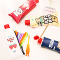 Toothpaste pencil bag PU leather Big Milk bottle pen case with sharpener Kawaii Stationery school supplies estojo escolar 6437