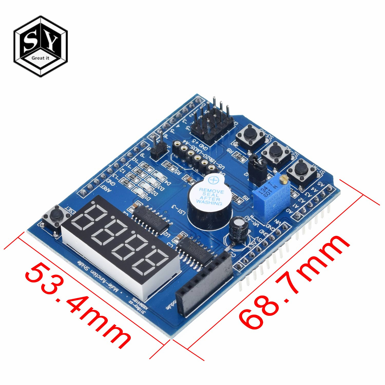 1pcs for Arduino Multifunctional Multi-functional Expansion Development Board Base Learning UNO LENARDO Mega2560 Shield DIY Kit