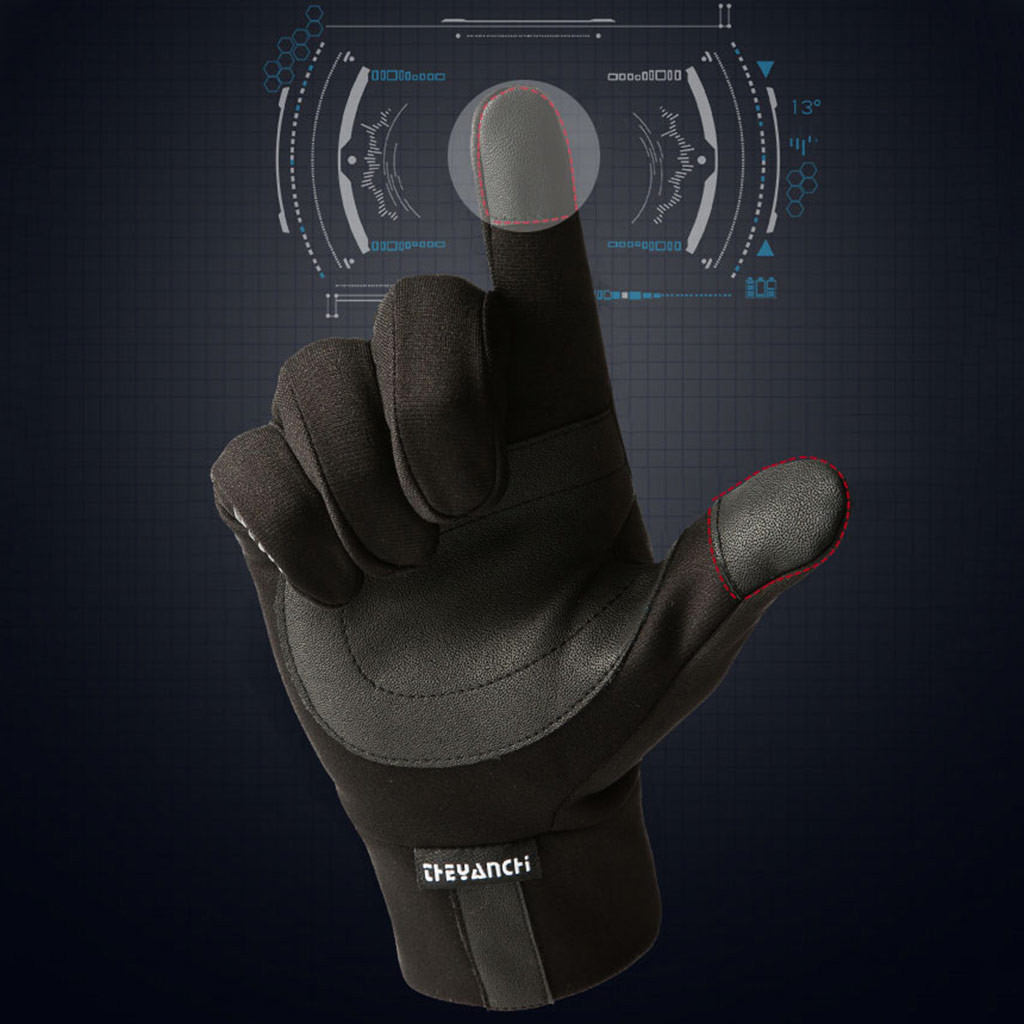 Thermal Ski Gloves Men Women Winter Skiing Fleece Gloves Unisex Outdoor Sports Waterproof Windproof Screen Induction Glove