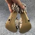 Women Stiletto Thin Iron High Heel Sandals Sexy Peep Toe Black and White Snakeskin Party Bridals Ball Evening Lady Shoe 3845-FA9