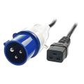 IEC 309 to IEC 19 Power cord European Standard