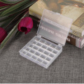 Container Boxes Transparent Plastic Sewing Thread Bobbin Box Jewel Bead Case Machine Holder Holds 25 Storage Organizer