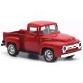 Car Model Metal Vehicle With Movable Wheels Red Truck Christmas New Year Decoration Products For Children