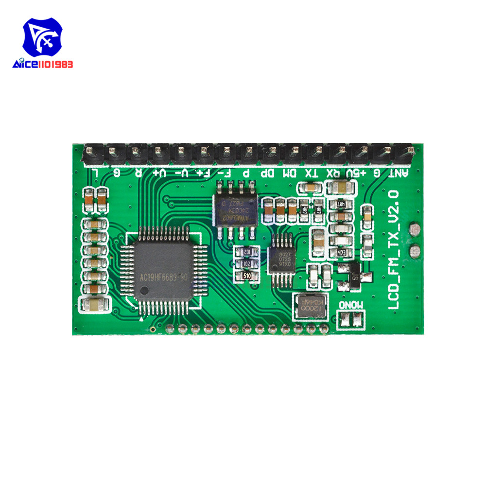 diymore PLL LCD 87-108MHz FM Radio Transmitter/Receiver Module Wireless Microphone Stereo Board Digital Noise Reduction