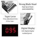 Hair Trimmer Men Hair Clipper Professional LCD Digital Rechargeable barbershop Salon Hair Cutting Tool Kit with 4 Limit Comb