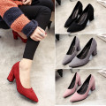 2020 autumn new Korean version pointed lady sexy high heels black with thick with wild single shoes women shoes s023
