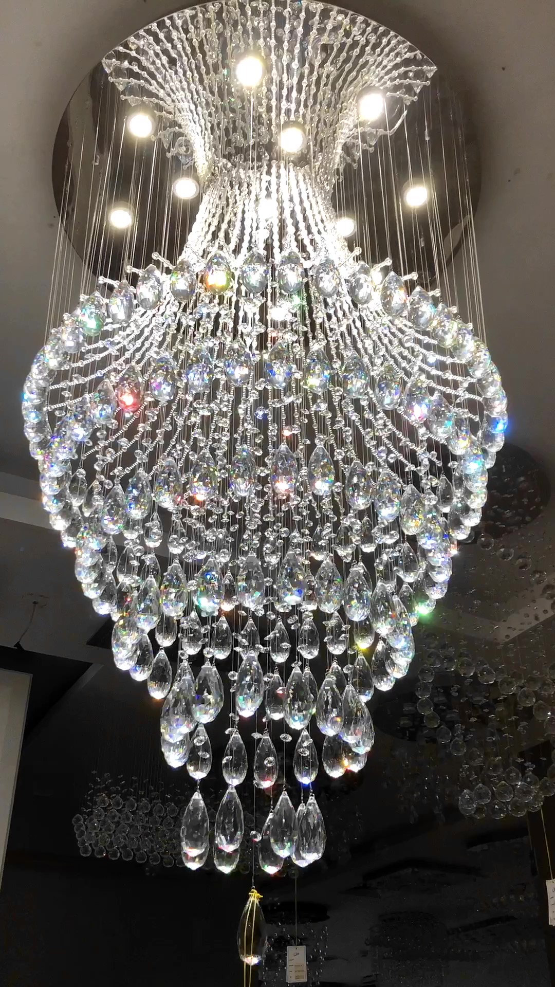 Luxury Crystal Beads Chandelier led light&pendant customized lighting for living room hallway