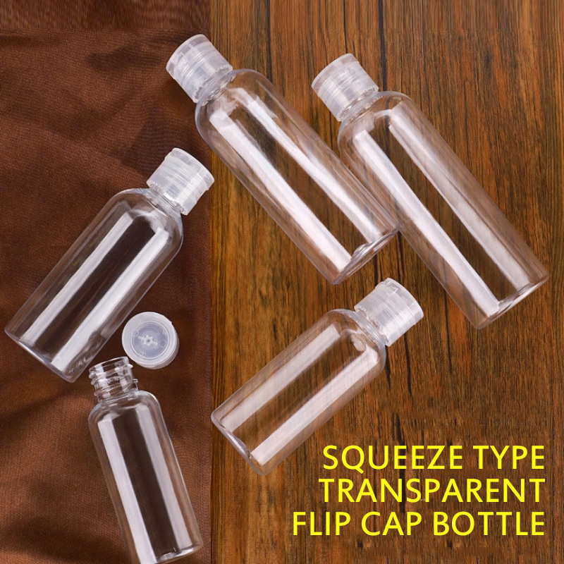 5ml/50ml/100ml/200ml Transparent Empty Bottle Portable Bottle Plastic Cosmetics Bottle Sample