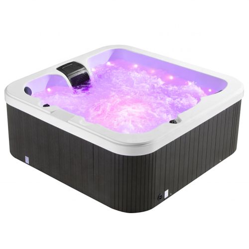 8 person hot tub size
