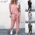 Women's Tracksuit Hoodies 2 Piece Set Sweatshirt + Pants Women Sport Suit Spring And Autumn Sportswear Women Clothing Set