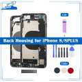 OEM Back Housing Cover For iPhone 8 8 Plus Middle Chassis Frame With SIM Tray Side Key Parts Flex Cable Full Assembly