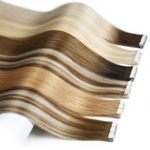 double drawn cuticle aligned invisible tape in hair remy human vendors wholesale tape hair extensions