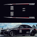 Car Styling RED & WHITE Color Car Sticker for Whole Body Bumper BK Material Vinyl Sticker Waterproof 1 set