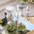 Creative Cute Totoro Cartoon Glass Portable Drinking Cup Double Layer Micro-Landscape Teacup with Lid and Rope Water Bottle
