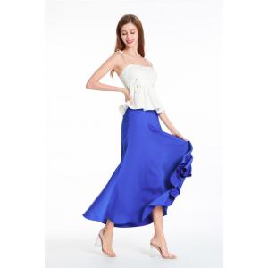 Satin Mermaid Midi Skirt