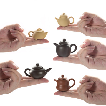 Mini- Enameled Pottery Teapot Pocket Hand Teapot Handstand Fingertip Kettle