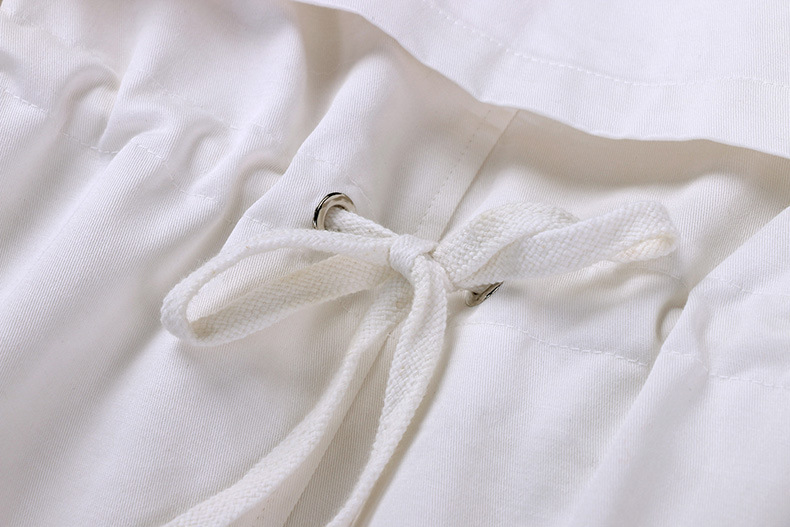 Women Collision Color Hoodie Parka Jacket