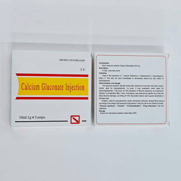 Medical calcium gluconate 10ml injection