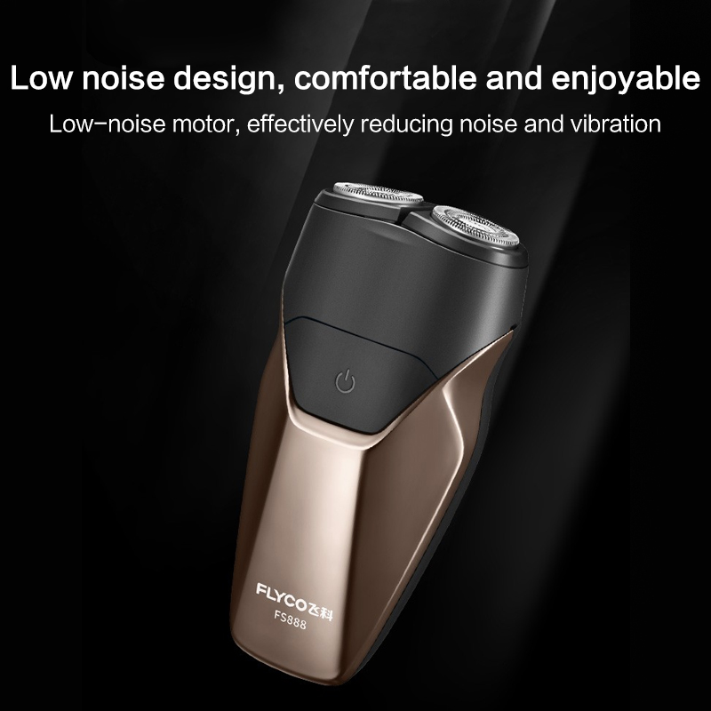 FLYCO Electric Shaver Man Razor Portable Beard Trimmer Head Hair Cleaning Fast Rechargeable Waterproof Cut Hair Machine Beard