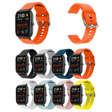 For Huami Amazfit Bip Sports Bracelet Strap Smart Accessorie Silicone Strap Bracelet for Huami Amazfit Bip Strap Watch Band 20mm