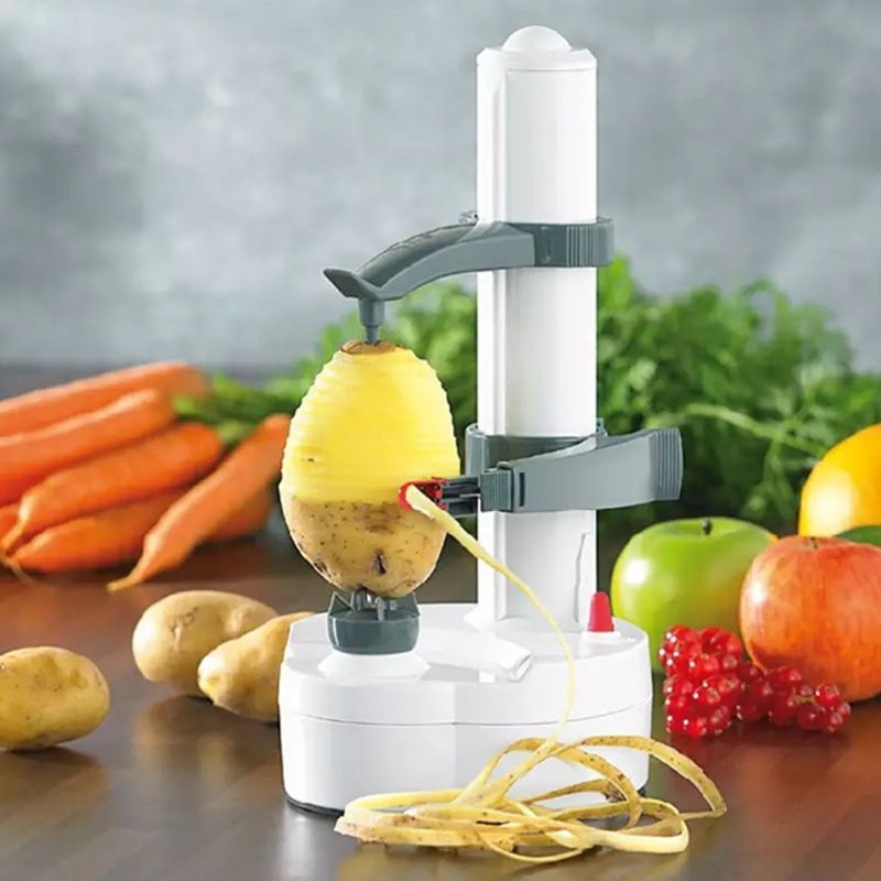 High Quality Stainless Steel Electric peeler Multifunction for Fruit and Vegetable peeler Potato Cutter 14 x 14 x 29 cm